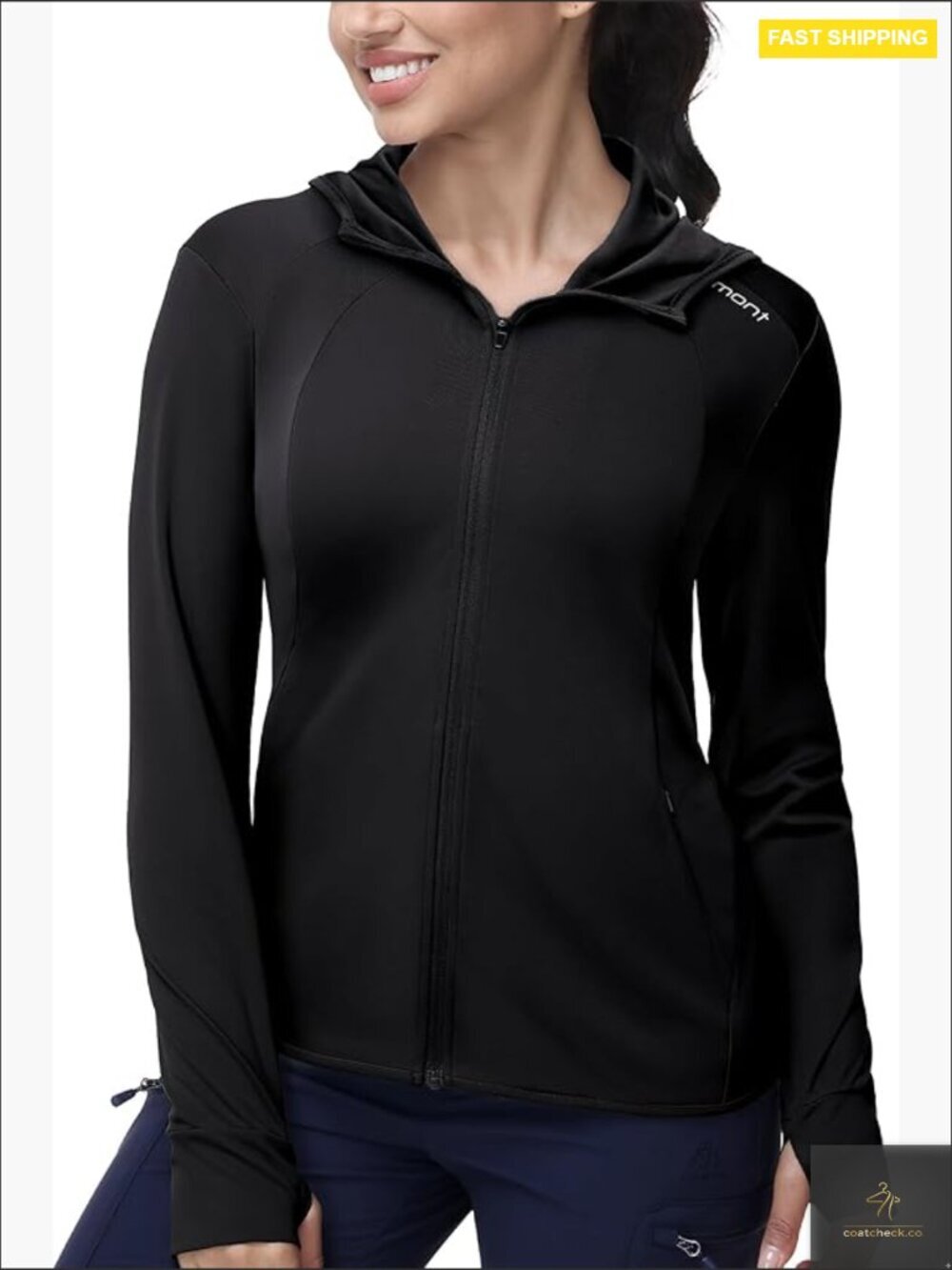 Women's UPF 50+ Sun Protection Full Zip Hoodie Lightweight Long Sleeve Hiking